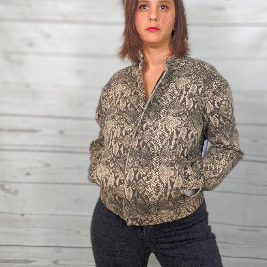 Nwt ~ Love Fire Python Snake Print Jacket